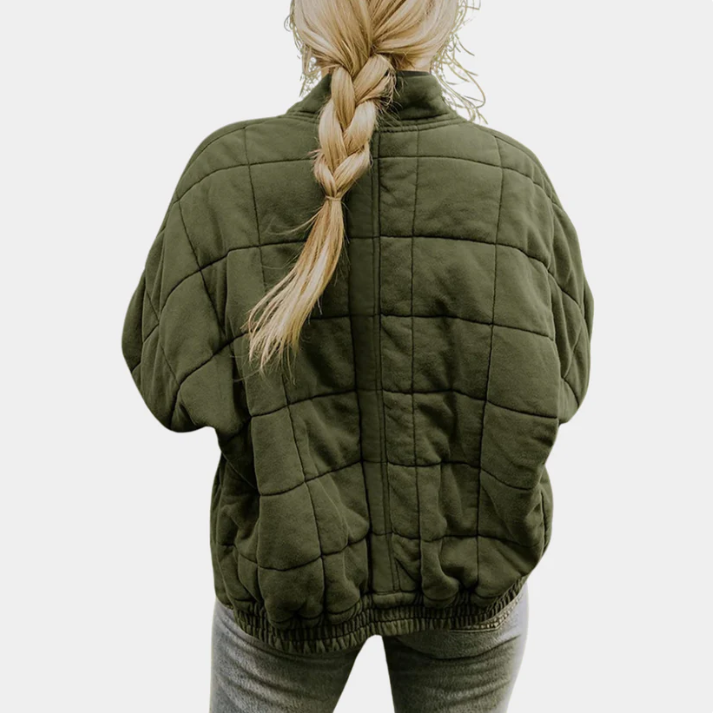🧥 Giacca Trapuntata Oversize Donna – Calda, Casual e alla Moda